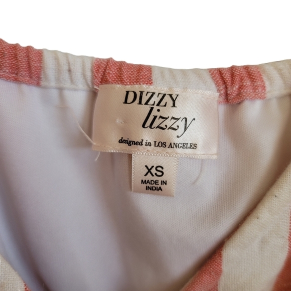 Dizzy Lizzy Romper XS Stripe Sleeveless V-Neck - Picture 5 of 5